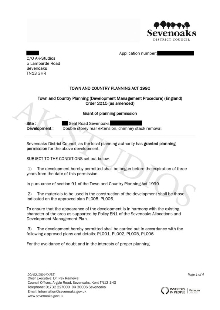 Sevenoaks Seal Road Approval Letter