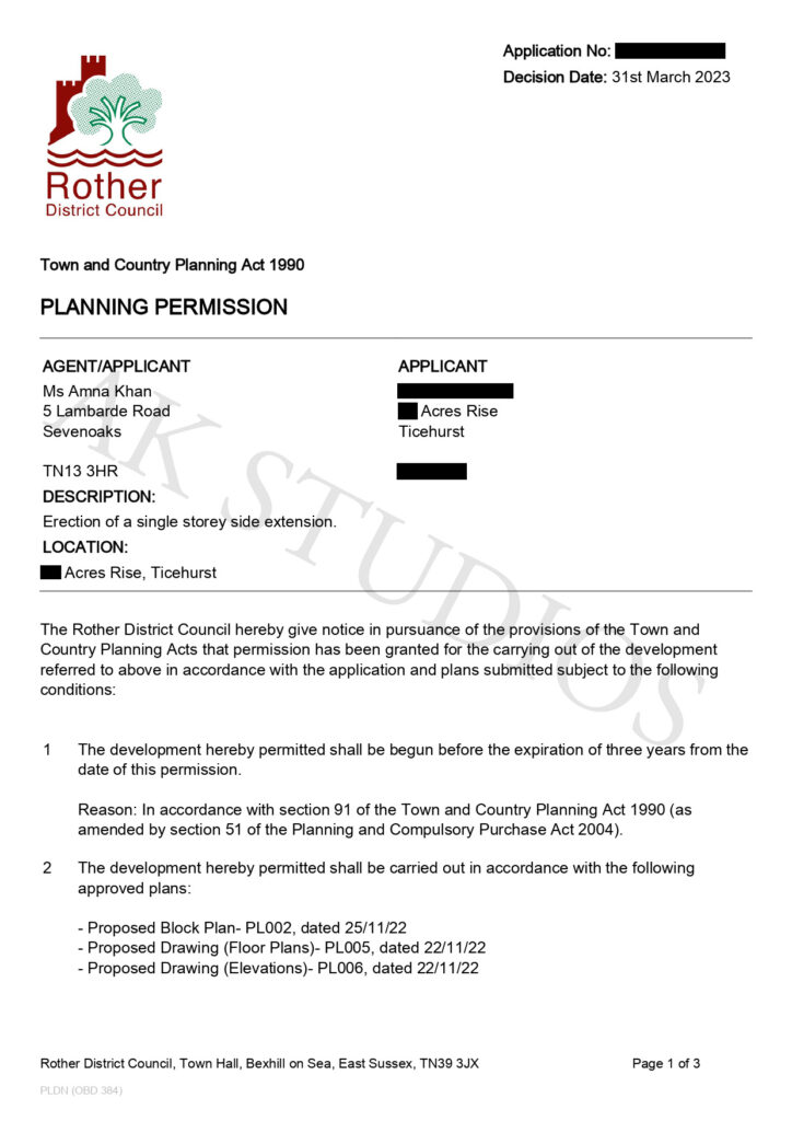 Rother Acres Rise Approval Letter